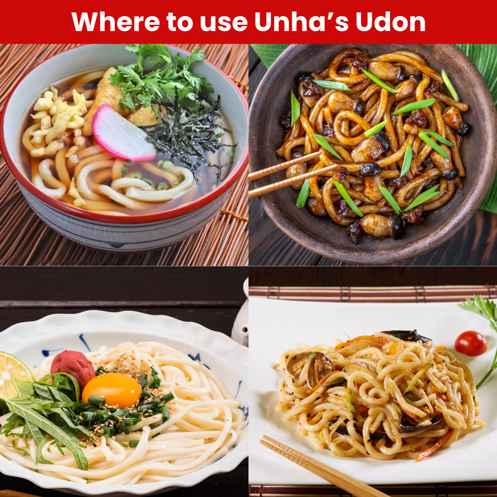 [Unha's Asian Snack Box] Japanese Sanuki Fresh Udon Noodles - *NOODLES ONLY* Individual Pack 22 OZ (200g/3Pack)