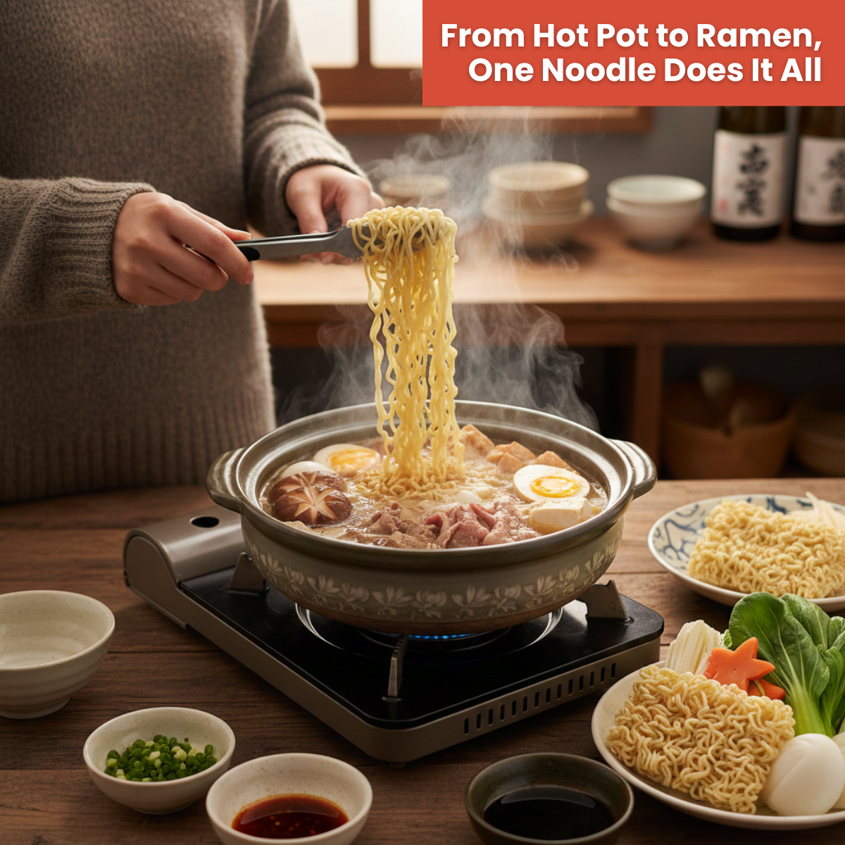 [Asiatic Dishes] - Fresh Japanese Ramen Noodles (Pack of 10) - Non-Fried Noodle, 3.52oz (Noodle Only)