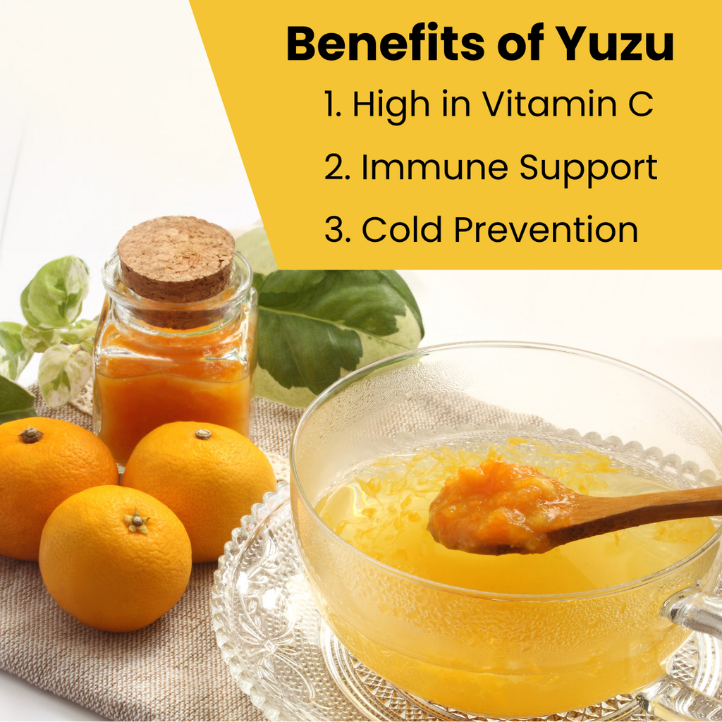 [Unha's Asian Snack Box] Korean Honey Citron Tea 35.2 OZ – Sliced Yuzu with Real Honey