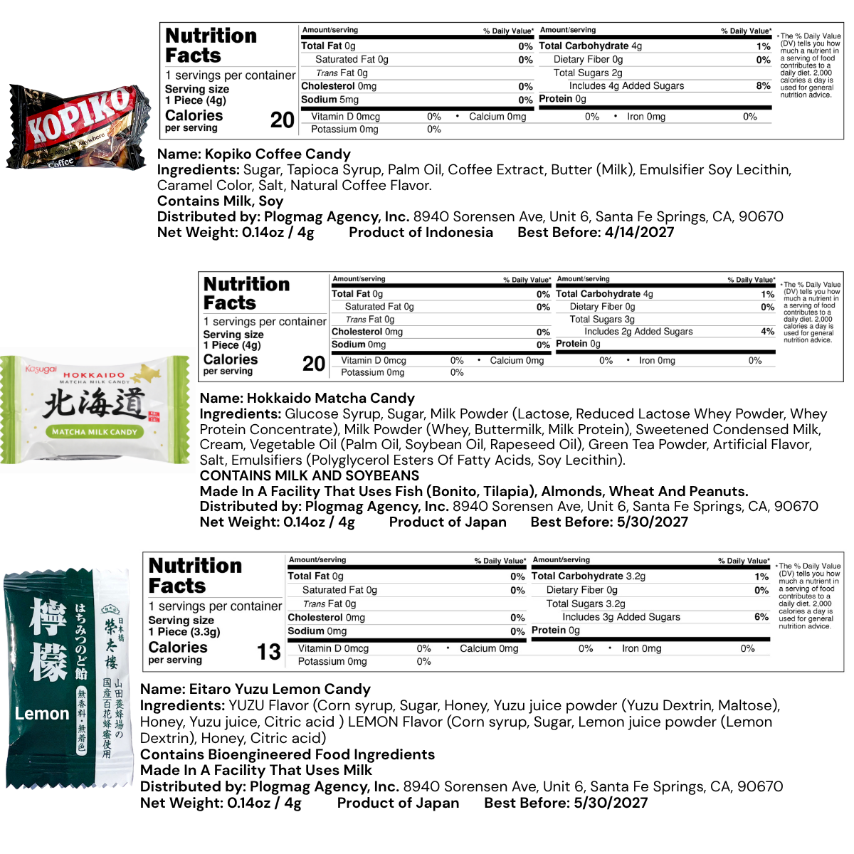 [Asiatic Dishes] Asian Candy Mystery Gift Box, 60 count Variety Pack of Japanese and Korean treats