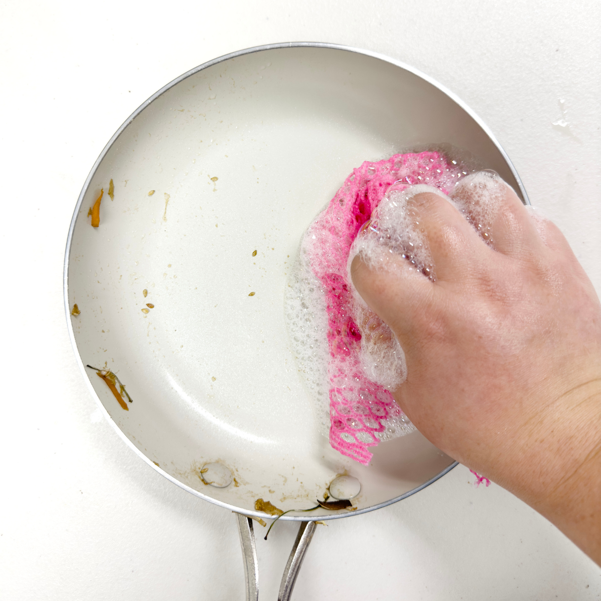 [Unha's Asian Snack Box] Dish Scrubber Cloth - Mesh Dishwashing Scouring Pad for Kitchen - 10 Pack