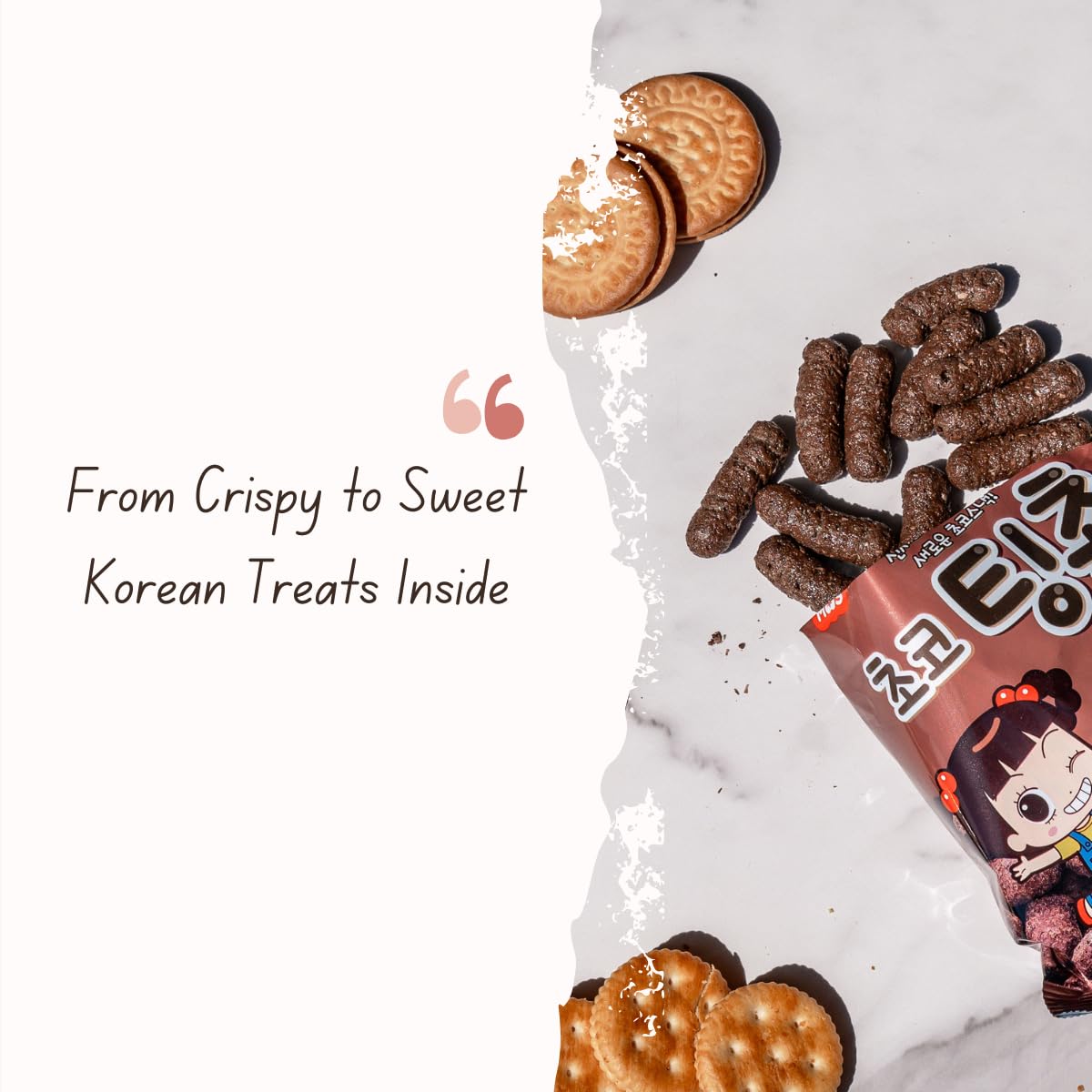 [Asiatic Dishes] Authentic Korean Snack Box - 24 Count Variety Pack