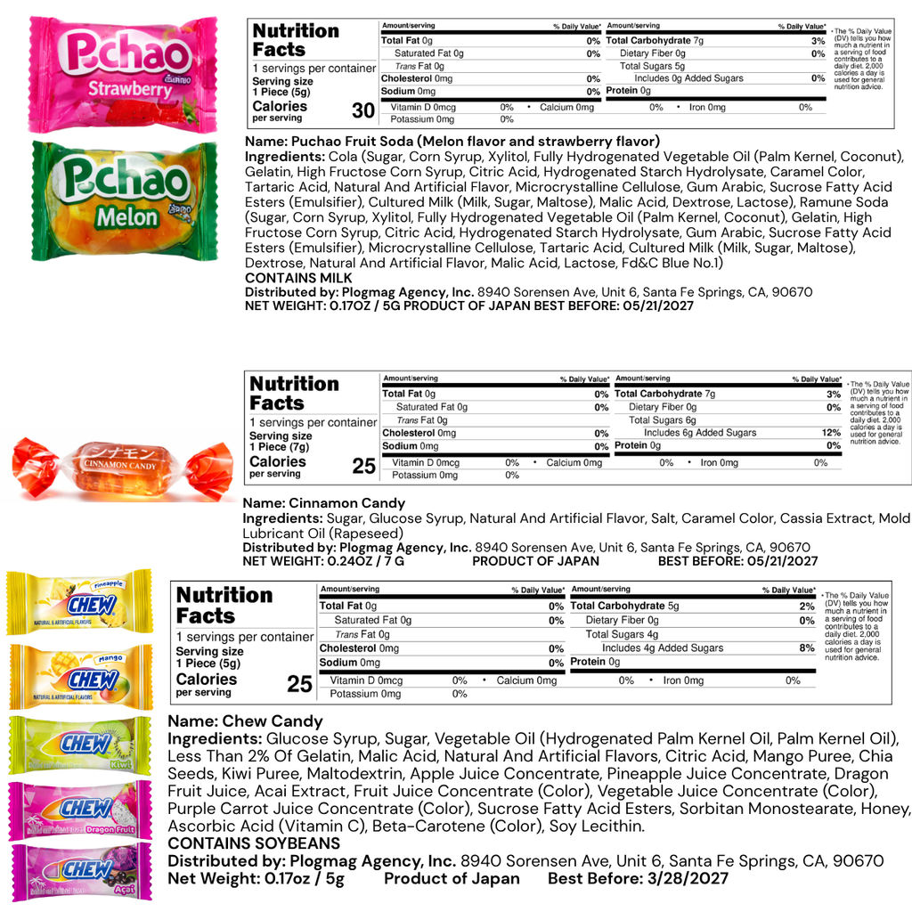 [Asiatic Dishes] Asian Candy Mystery Gift Box, 60 count Variety Pack of Japanese and Korean treats