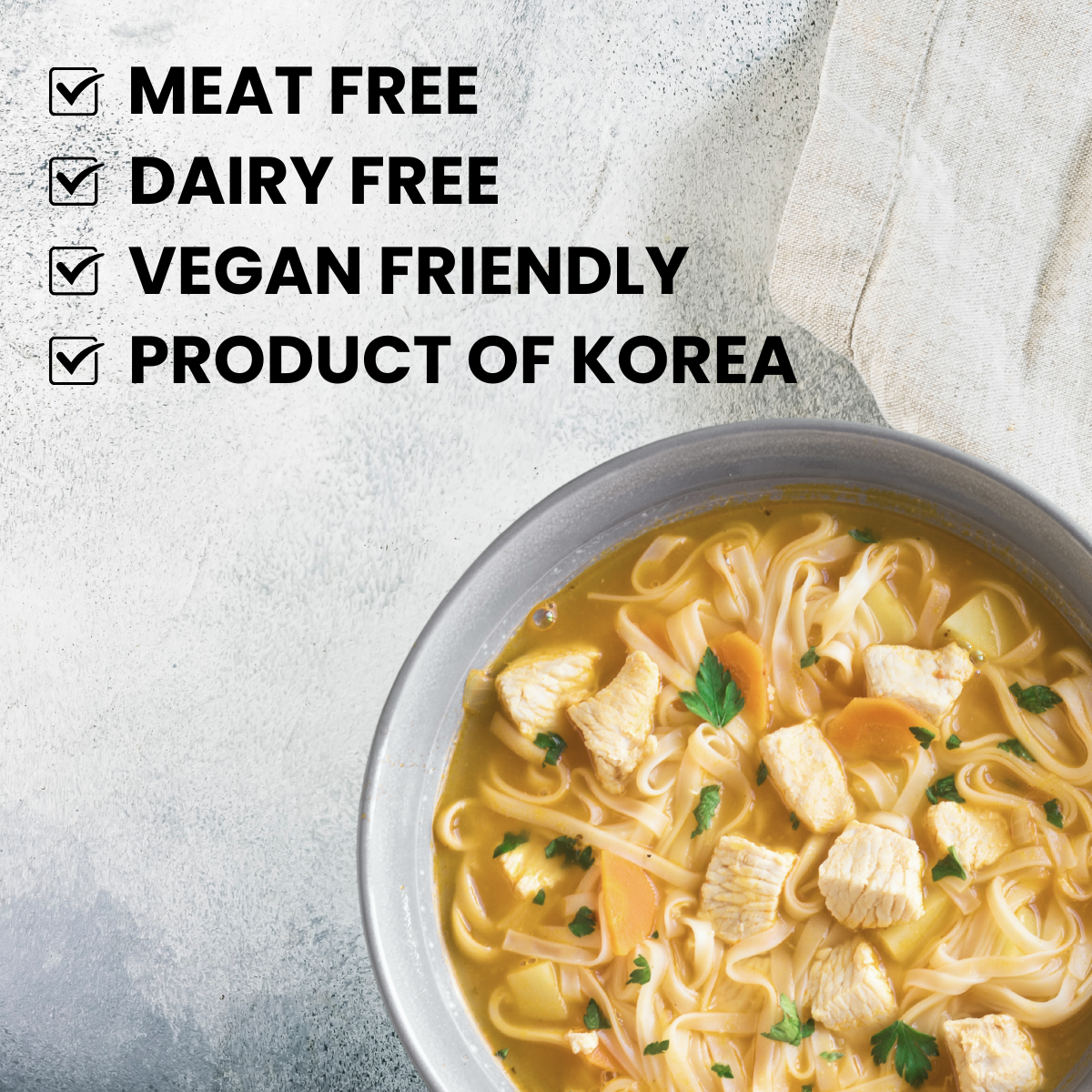 [Unha's Asian Snack Box] Authentic Korean Ramen Soup Seasoning, Chicken Flavor Powder 5.29oz Pack