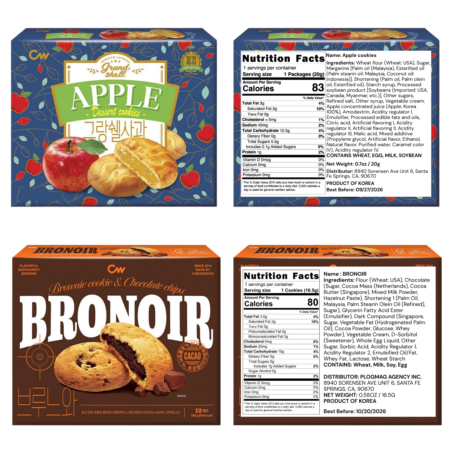 [CW Confec] Korean Variety Snacks Care Package (48 Count)