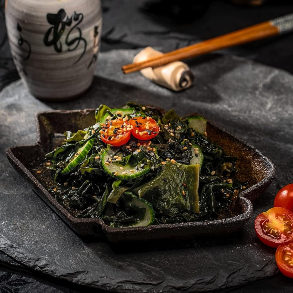 [Unha's Asian Snack Box] Korean Premium Baby Wakame Dried Seaweeds Flake 2 OZ - 100% Natural, Product of Korea