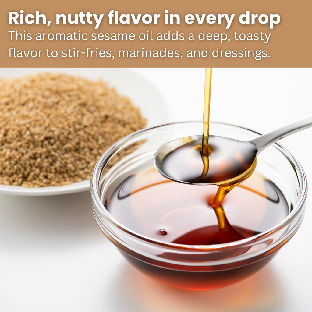 [Asiatic Dishes] Korean Toasted Sesame Oil, 10.14 Fl Oz, 100% Roasted Sesame Seed Oil, Rich Nutty Aroma, Product Of Korea