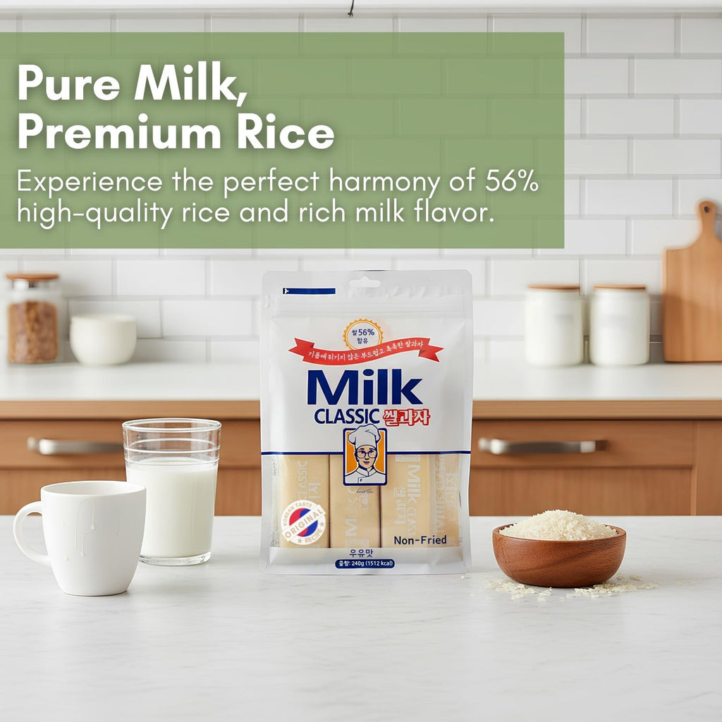 [Milk Classic] Korean Milk Cracker Snacks, Oven Baked, Non-Fried, Milk Flavor