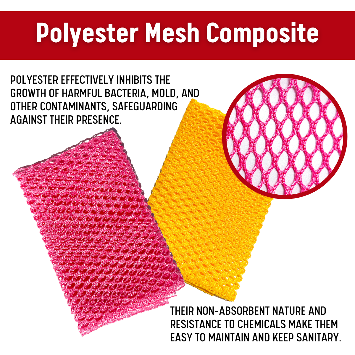 [Unha's Asian Snack Box] Dish Scrubber Cloth - Mesh Dishwashing Scouring Pad for Kitchen - 10 Pack