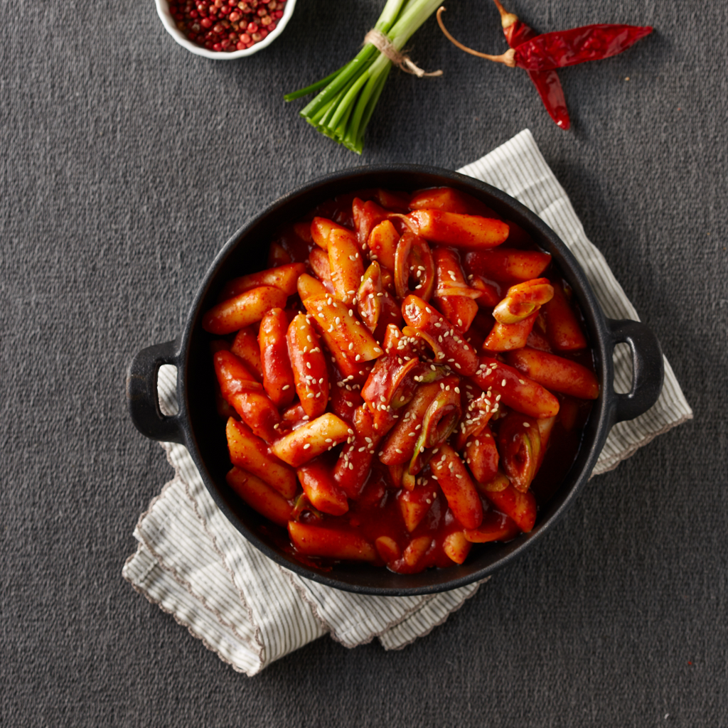 [Unha's Asian Snack Box] Korean Rice Cake Tteokbokki Stick – 1 Pack (3 Individual Package X 1 Pack) 21.16 oz