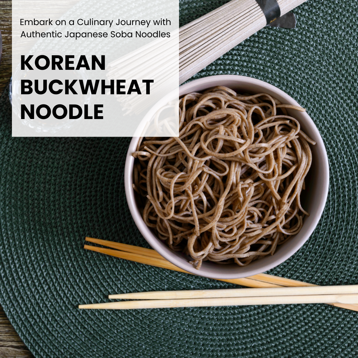 [Unha's Asian Snack Box] Unha Japanese Buckwheat Noodles, Air Dried Soba Noodle - 3LBS