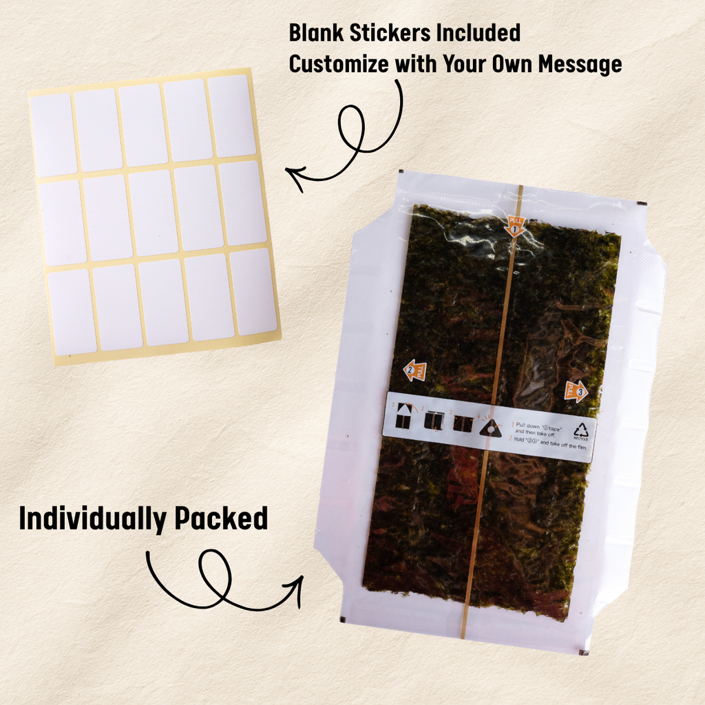 [Unha's Asian Snack Box] Korean Premium Onigiri Seaweed Wrapper, 40 Sheets