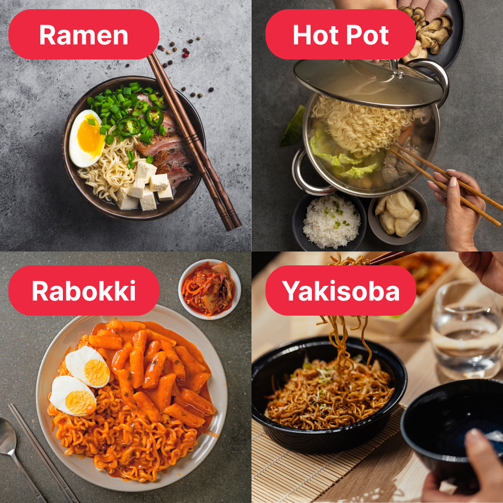 [Asiatic Dishes] - Fresh Japanese Ramen Noodles (Pack of 10) - Non-Fried Noodle, 3.52oz (Noodle Only)