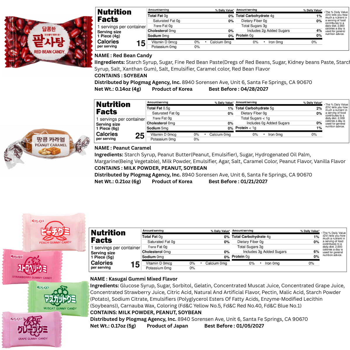 [Asiatic Dishes] Asian Candy Mystery Gift Box, 60 count Variety Pack of Japanese and Korean treats