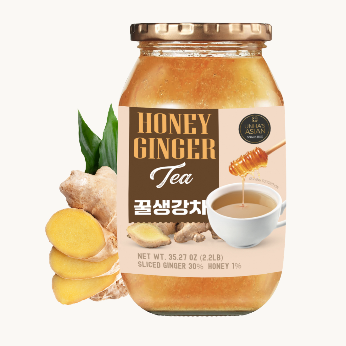 Honey Ginger Tea (35.2 oz) – Unha's Box