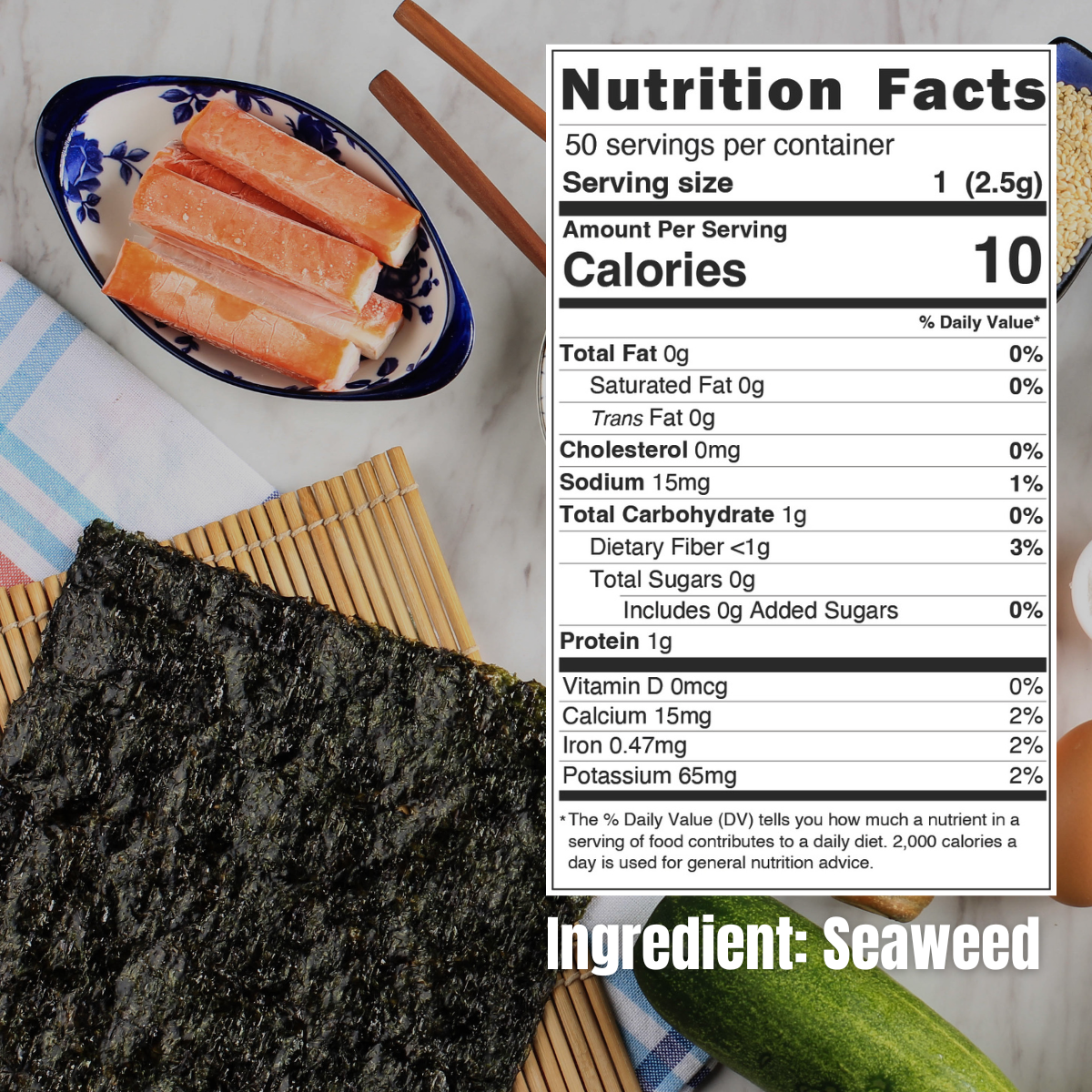 Korean Roasted Seaweed 50 sheets 1